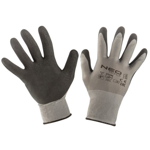 NEO TOOLS Munkakesztyű, latexbevonatú nylon, 3141X, 8" 97-617-8