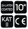 NEO TOOLS Munkakesztyű, latexbevonatú poliészter(2 rétegű), 3141X, 10" 97-643-10