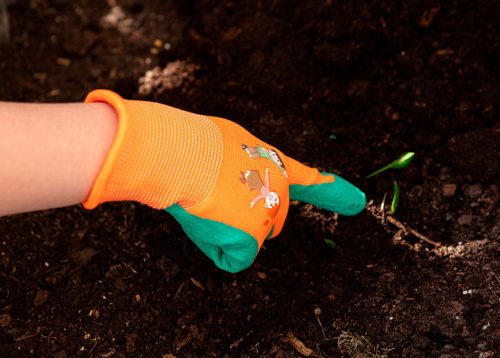 NEO TOOLS Munkakesztyű, gyerek, latex bevonatú poliészter, 5. méret 9-11 éves korig 97-644-5
