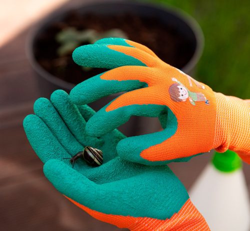 NEO TOOLS Munkakesztyű, gyerek, latex bevonatú poliészter, 5. méret 9-11 éves korig 97-644-5