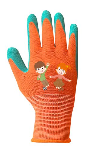 NEO TOOLS Munkakesztyű, gyerek, latex bevonatú poliészter, 5. méret 9-11 éves korig 97-644-5