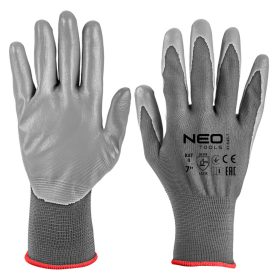   NEO TOOLS Munkakesztyű, poliuretán bevonatú poliészter, 4131X, 7, Rendelési egység: 12db 97-646-7