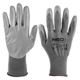   NEO TOOLS Munkakesztyű, poliuretán bevonatú poliészter, 4131X, 9, Rendelési egység: 12db 97-646-9