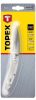TOPEX Kés, összecsukható kés retesszel, 8cm penge, teljes 205mm 98Z110