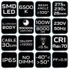 NEO TOOLS Reflektor 230V/100W, 8000lum, SMD led 2 év garanciával 99-054