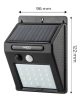 NEO TOOLS Napelemes fali reflektor 20 SMD LED 200lum, mozgásérzékelő 99-055