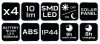 NEO TOOLS Kerti napelemes állólámpa, 0,3W, 10 lumen, 4db 99-058