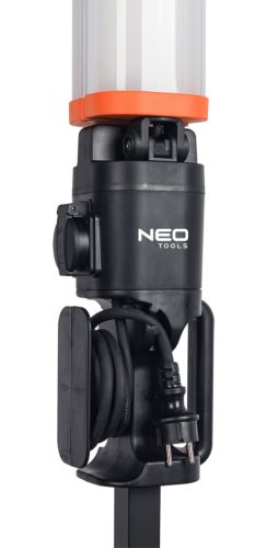 NEO TOOLS Állványos reflektor, 2x4300 lum LED fényforrás, 360fokban elforgatható 2 év garanciával 99-099