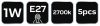 NEO TOOLS Tartalék ízzó 99-106 fényfüzérhez, E27, 230V,1W 99-111