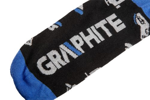 GRAPHITE Munkazokni, 80% pamut, szerszám mintás 39-42, kék/fekete, Graphite GD019