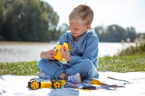 NEO TOOLS Játék munkagép, 4az1ben, szerelőkészlettel GD041