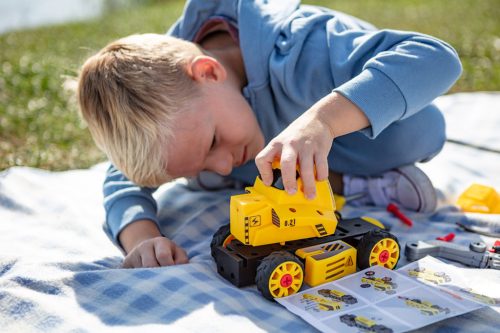 NEO TOOLS Játék munkagép, 4az1ben, szerelőkészlettel GD041