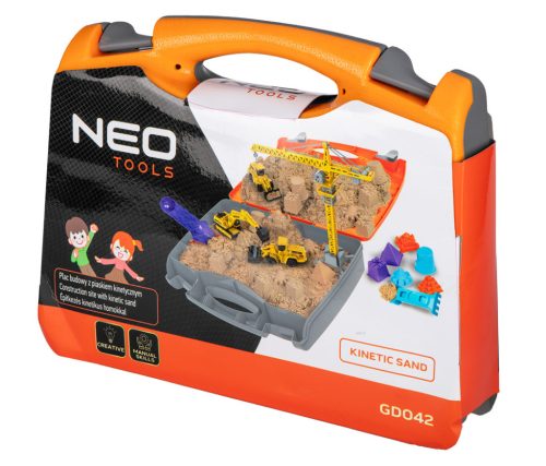 NEO TOOLS Játékszett építőipari gépekkel, kofferben GD042