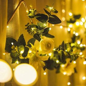   100 LED 8 programos beltéri mikroledes fényfüzér karácsonyfára 11,5 méter - melegfehér