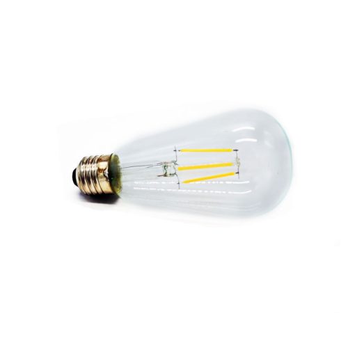 Bec Edison, bec cu filament LED retro, sursă de lumină, 4W, 2700K, alb cald