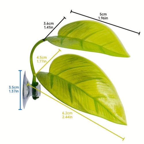 Dupla rétegű akvárium dekor, levél alakú hal elbújó