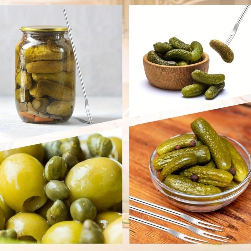 Újrahasználható rozsdamentes acél savanyúságvilla