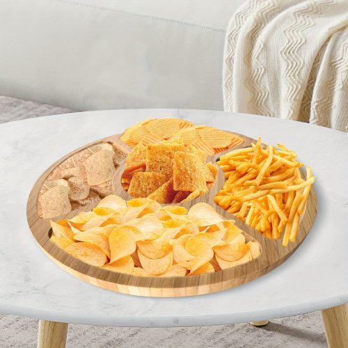 Elegáns Bambusz Tálaló Tálca