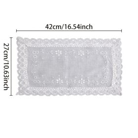   1db Vintage Rectangle Poliészter Keverék Szőtt Asztali Terítő