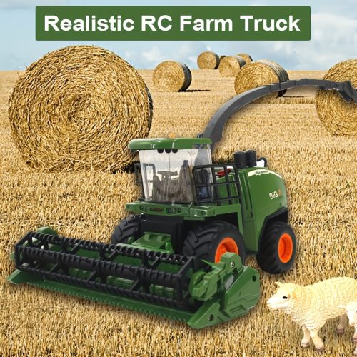Farm Traktor Harvester Mower Játékszett