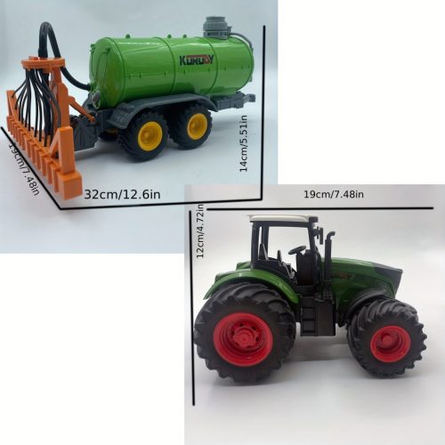 Traktor és Vízpermetező Játékkészlet