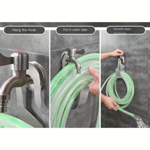 Rozsdamentes Acél Kerti Tömlőtartó