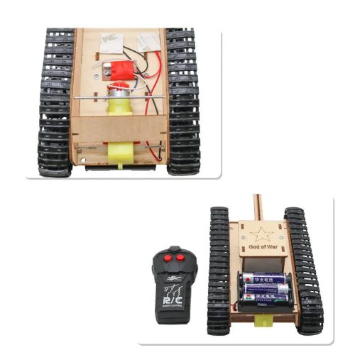 Fa Elektromos Meghajtású Robot – DIY Modell és Építőjáték
