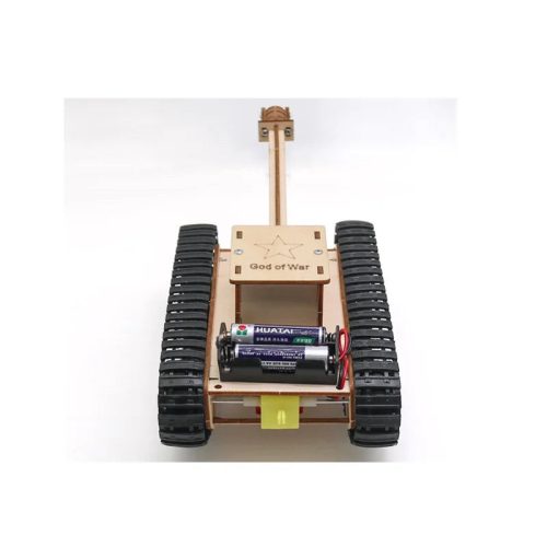 Fa Elektromos Meghajtású Robot – DIY Modell és Építőjáték