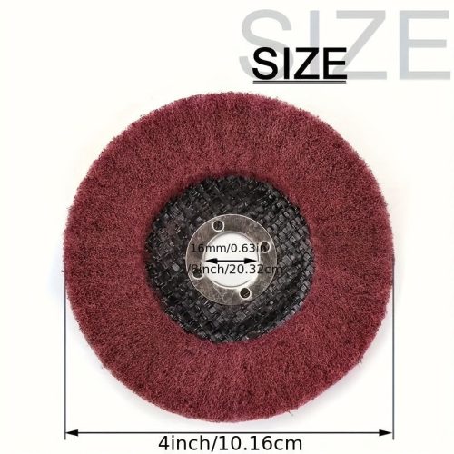 320 szemcsés nylon szálú lapos kerék fém polírozáshoz