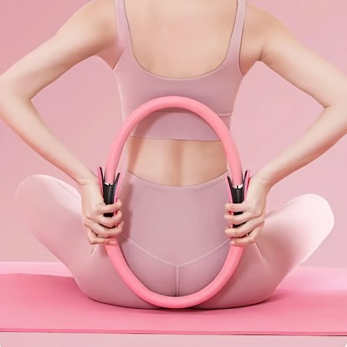 Univerzális Rózsaszín Pilates Gyűrű Teljes Test Fitneszhez Rózsaszín