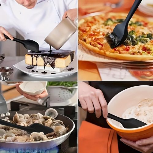 6 darabos Prémium Szilikon Spatula Készlet Nordic Green - 6 db