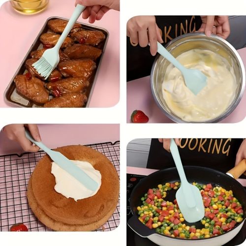 6 darabos Prémium Szilikon Spatula Készlet Nordic Green - 6 db