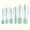 6 darabos Prémium Szilikon Spatula Készlet Nordic Green - 6 db