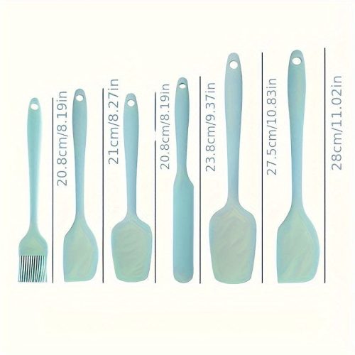 6 darabos Prémium Szilikon Spatula Készlet Nordic Green - 6 db