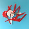 1 készlet matematikai tanácsadó eszközök 30°-os szög + 45°-os szög + 45°-os szög + 60°-os szög + 180°-os szög