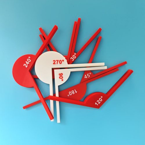 1 készlet matematikai tanácsadó eszközök 30°-os szög + 45°-os szög + 45°-os szög + 60°-os szög + 180°-os szög