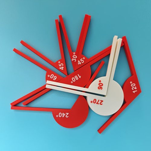 1 készlet matematikai tanácsadó eszközök 30°-os szög + 45°-os szög + 45°-os szög + 60°-os szög + 180°-os szög
