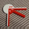 1 készlet matematikai tanácsadó eszközök 30°-os szög + 45°-os szög + 45°-os szög + 60°-os szög + 180°-os szög