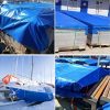 Nagy teherbírású kék vízálló ponyva  3x4m