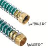 2 db bronz tömlővédő rugós adapter – 3/4" menettel, kültéri kerti használatra