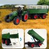 41.91cm Méretarányú Modell Traktor Játék Készlet - Tartalmazza Az Előre Rakodót, Szórót & Kiegészítőket