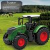 41.91cm Méretarányú Modell Traktor Játék Készlet - Tartalmazza Az Előre Rakodót, Szórót & Kiegészítőket