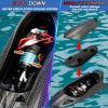 Távirányítós Jet Boat - Nagy sebességű elektromos 40KM/H (24.85 MPH) távirányítós csónak turbó gázturbinás hajtással és LED fényekkel,