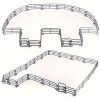 20 db Mini Farmkerítés Készlet – Szürke PVC Kerítéselemek