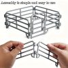 20 db Mini Farmkerítés Készlet – Szürke PVC Kerítéselemek