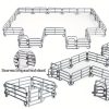 20 db Mini Farmkerítés Készlet – Szürke PVC Kerítéselemek