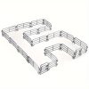 20 db Mini Farmkerítés Készlet – Szürke PVC Kerítéselemek