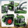 RC Traktor Kombájnnal és Világítással – 1:24 Méretarány, Tartós ABS, Akkumulátoros Traktor Játék