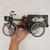 Retro Alloy Classic Tricikli Részletes Aranyozott Makett