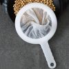 Joghurt, Tejszűrő - Szója, Tea, Kávé Hálós Szűrő Tej- és Italfőzéshez - Nagy Zsinóros Hálóeszköz Mandulatejhez, Tartós Nylon Zsák